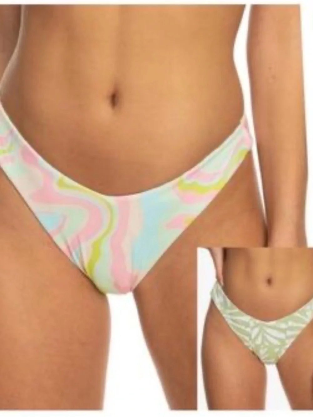 ROXY Reversible Bikini Set Tropics Hype Pastel Ambrosia Swirl, M/L